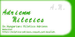 adrienn miletics business card